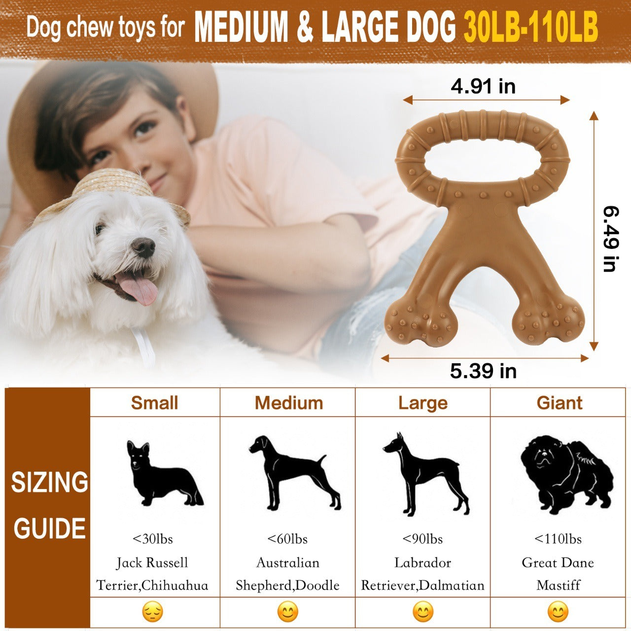 Boujee Nylabone Power Chew (Beef Flavor)
